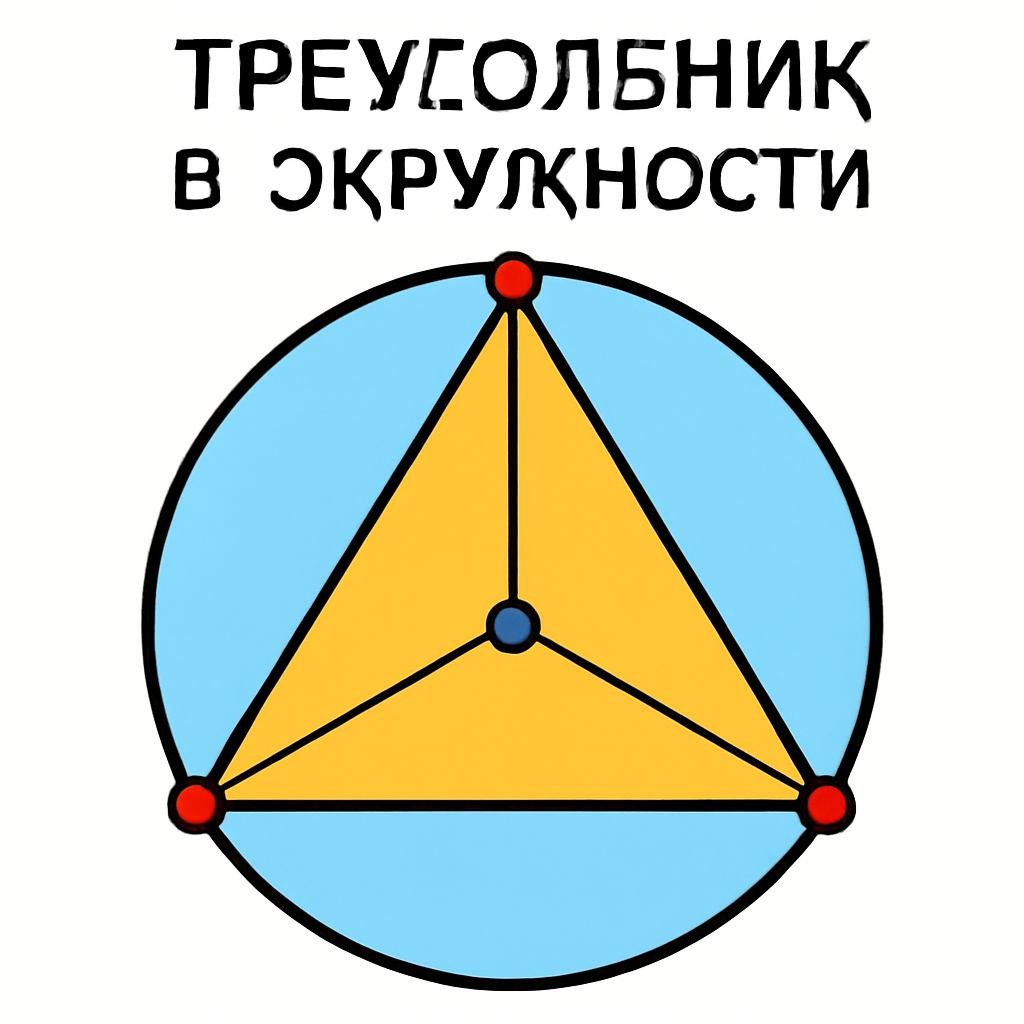 Слайд 7 «Описанная окружность треугольника» — иллюстрация к презентации «Окружность и круг» по геометрии для 7 класса